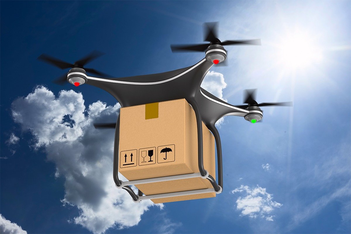 Entrega com drone - Mundo Inteligente