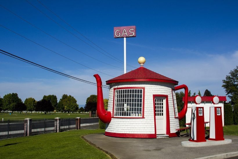 Teapot Gas Station - Construções arquitetônicas - Mundo Inteligente
