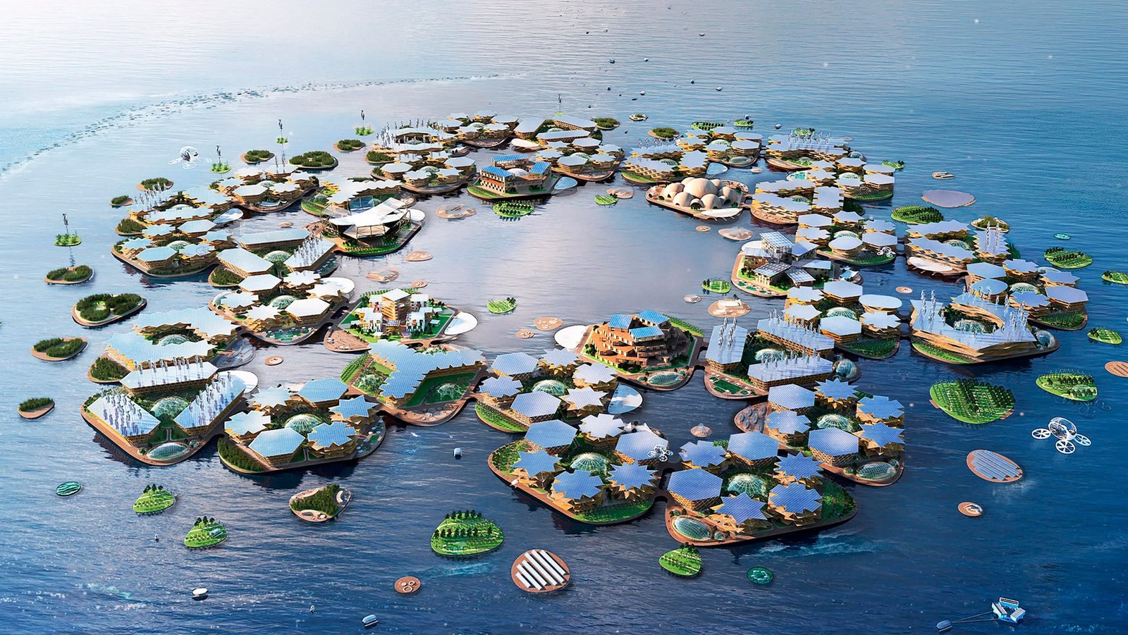 Mundo Inteligente - Oceanix Cidade Flutuante